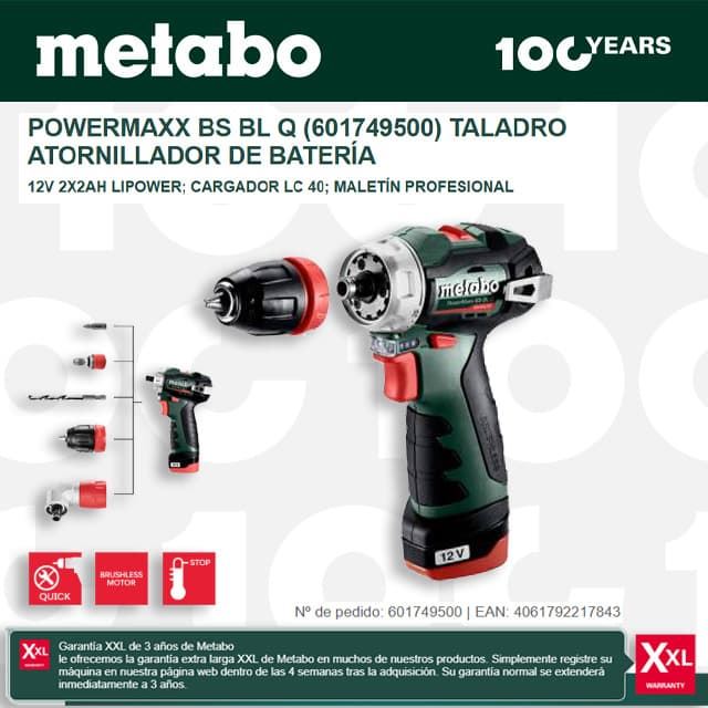 Atornillador METABO PowerMaxx BS BL Quick 12V - Imagen 1