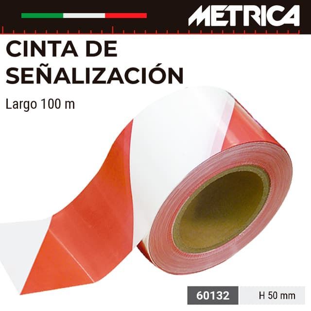 Cinta Señalización R/B H50 METRICA 100M - Imagen 1