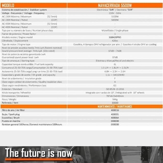 Generador Gasolina GENERGY Navacerrada 5500W E-Start (Arranque Eléctrico) - Imagen 2