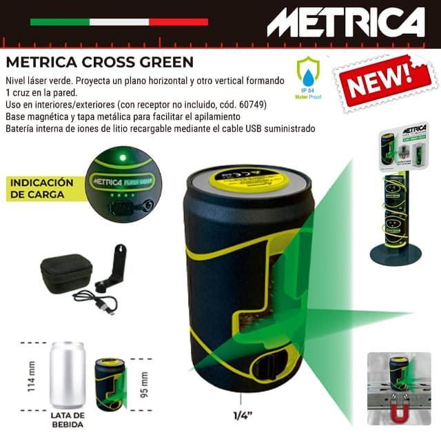 Láser METRICA Cross Green 30M - Imagen 1