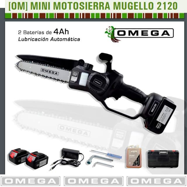 Mini Motosierra de Poda OMEGA Mugello 2120 Espada de 20cm - Imagen 1