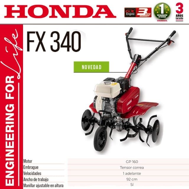 Motoazada Honda FX 340 - Agricola Muela