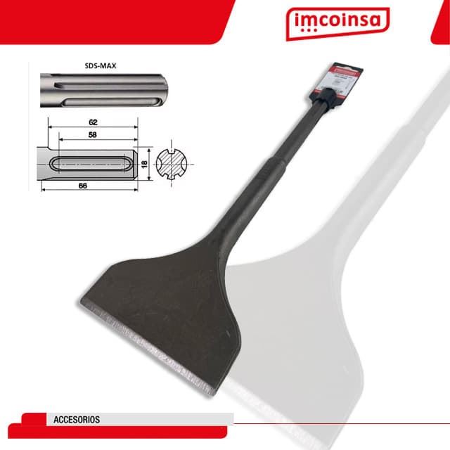 Pala Ancha SDS-MAX IMCOINSA 115X350 - Imagen 1