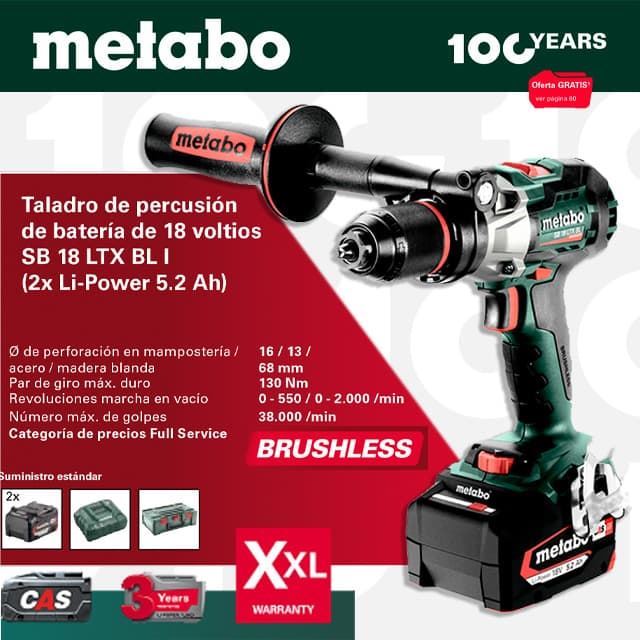 Taladro de Percusión METABO SB 18 LTX BL I - Imagen 1