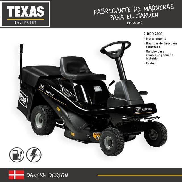 Tractor Cortacésped TEXAS Rider 7600E 3IN1 - Imagen 1