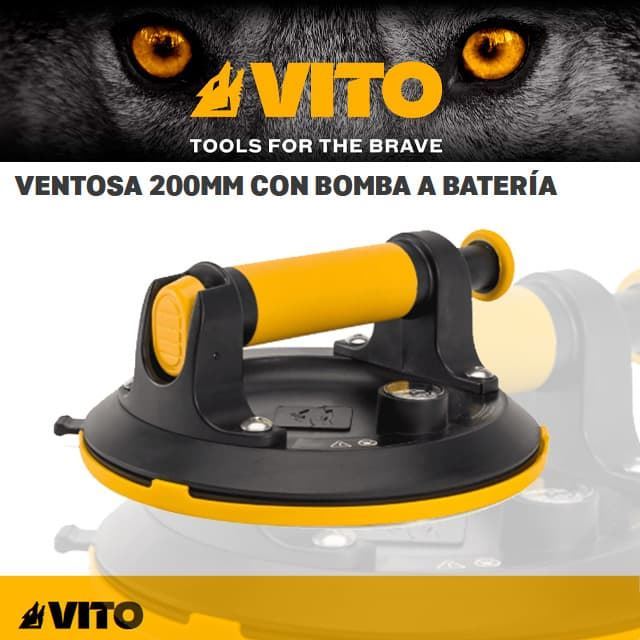 Ventosa Succión VITO 200 Bomba de Batería Máx.120Kg - Imagen 1