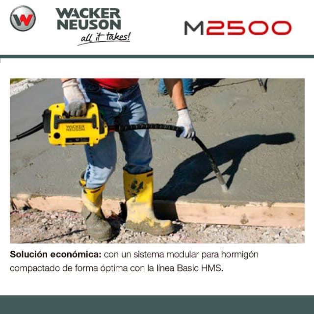 Vibrador Monofásico WACKER-NEUSON M2500/230 Eje Flexible SM4S H45 - Imagen 5